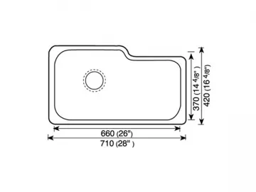 Large Size Undermount Sink