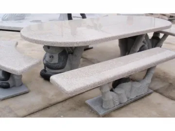 Stone Table, Stone Chair