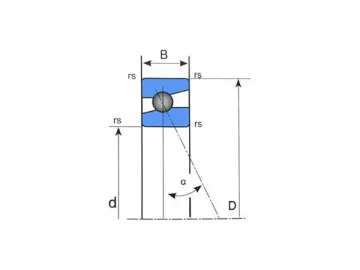 Sealed Angular Contact Ball Bearing, HSS719 Series