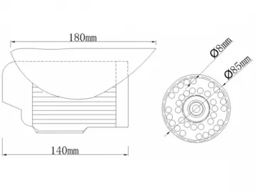 8806HRC 600TVL CCTV Camera