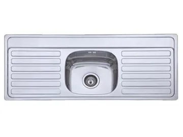 BL-849 Single Bowl Double Drainboard Stainless Steel Kitchen Sink