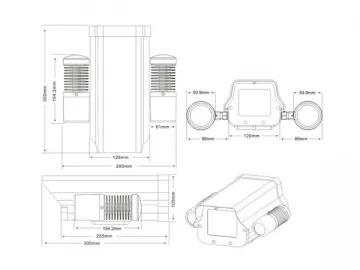 IRH150E Double IR Illuminator Housing