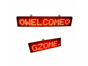 Single Color LED Moving Sign