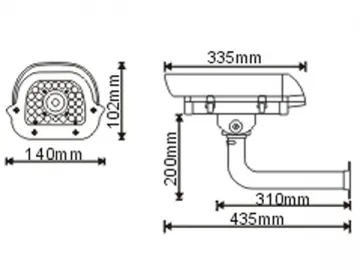 IP66 Waterproof Infrared Security Camera