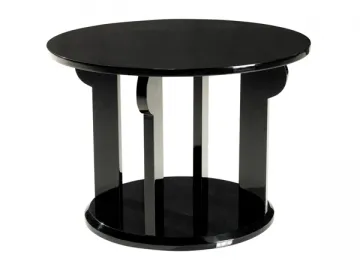 Glossy Black Side Table