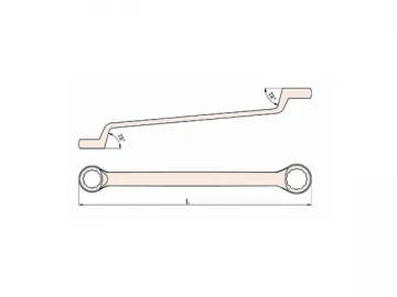 151A Non Sparking Double  Box End Offset Wrench