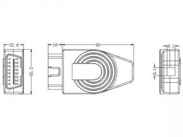 OBD Connector Shell-E