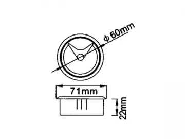 Plastic Cable Hole Cover