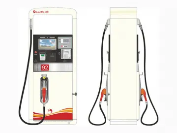 Fuel Dispenser with 2 Dispensing Nozzles