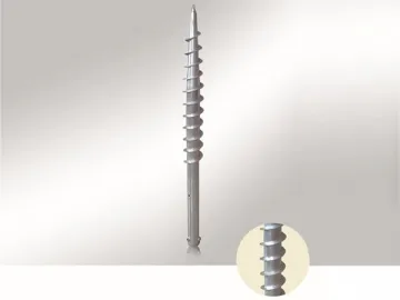 Ground Screw with Three Nuts