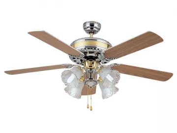 CT52512 52 Inch 5 Wooden Blade Ceiling Fan