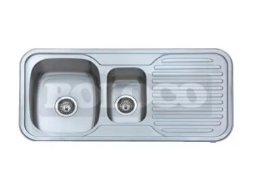 BL-861 Large and Small Bowl Stainless Steel Kitchen Sink