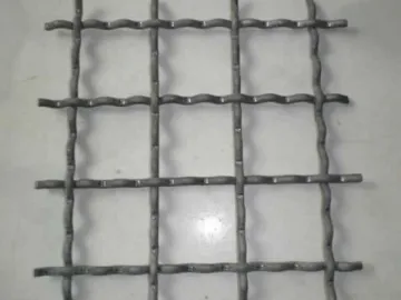 Black Steel Crimped Wire Mesh