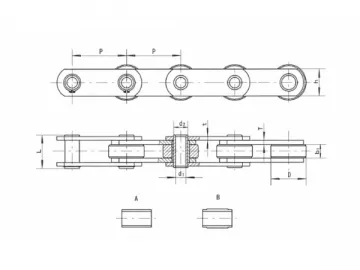 Hollow Pin Chain for Palm Oil Industry