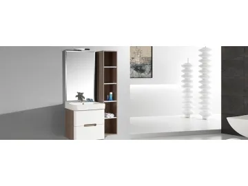 IL2306 Single Bathroom Vanity Unit with Mirror Light for Small Bathrooms