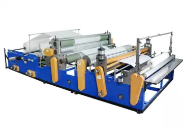 Toilet Paper Slitting Machine (With Embosser, Glue Laminator)