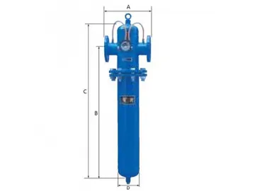 Flanged Compressed Air Filters, Grade XF9 Filteration