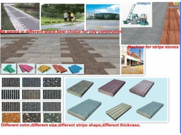 Stripe Stone / Road Stone Making Machine