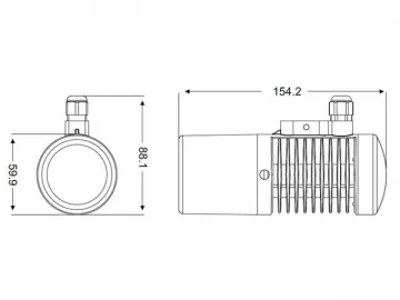 IR100D-IP Camera IR Illuminator