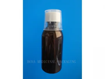 120ml PET Cough Syrup Bottle (with Dosing Cap)