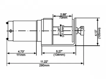 2500lb ATV Winch