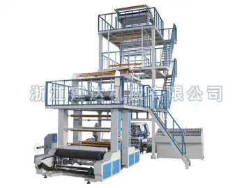 Three Layer Rotary Die Head Blow Film Machine