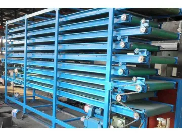 Chain Belt Multilayer Rubber Sheet Cooling Machine