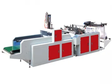 Automatic Plastic Carrier Bag Making Machine with Heat Sealing and Cutting