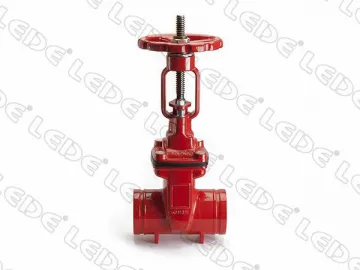 Fire Protection Grooved End Gate Valve