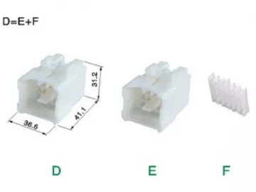 Auto Wiring Connector with Clip