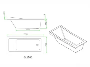 GA1703 Bathtub