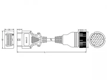 Man 37-Pin Cable