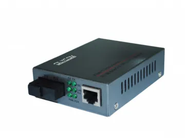 100Mbps Fast Ethernet Single Fiber Media Converter, External Power Supply