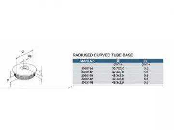 Stainless Steel Curved Tube Base