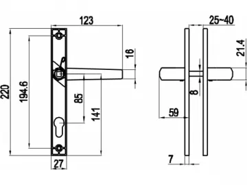 Folding Door Handle