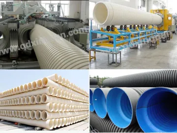 HDPE/PVC Double Wall Corrugated Pipe Extrusion Line