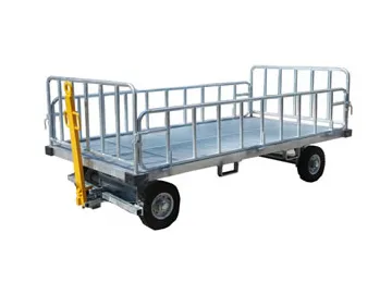 Open Airport Baggage Trailer