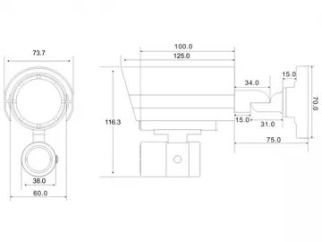 NRC607G HD LED Array IR IP Camera