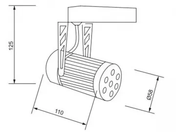 High Efficiency LED Track Light