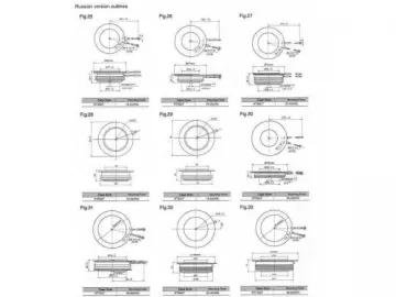 Russian Type Thyristor Outlines