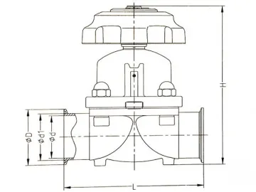 Sanitary Manual Diaphragm Valve