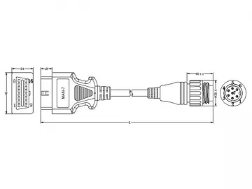 Man 7-Pin Cable