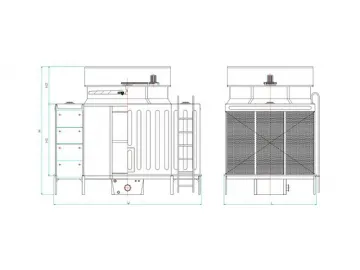 FRP Crossflow Cooling Tower (Low Noise)