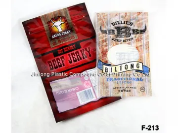 Plastic Beef Jerky Bag/Plain Food Pouch