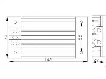 DJR100W Industrial Heat Sink