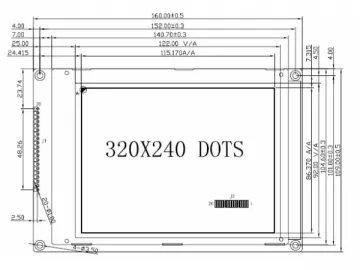 320x240 Dots TAB Graphic LCD Module