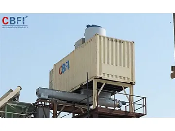 Qatar--Concrete cooling 30 tons flake ice system