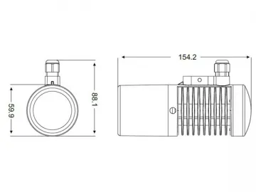 NR100D 940nm LED Array Invisible IR Illuminator