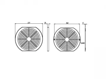 Plastic Fan Dust Filter