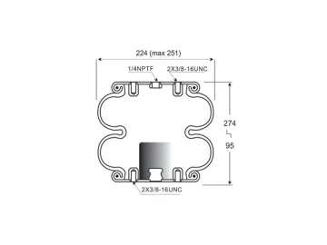 Double Convoluted Air Spring